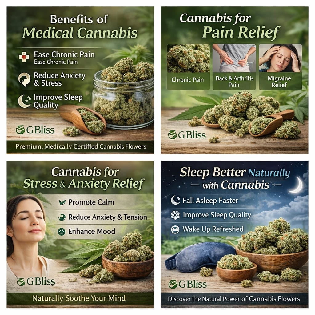 Benefits of medical cannabis: pain relief, stress, sleep